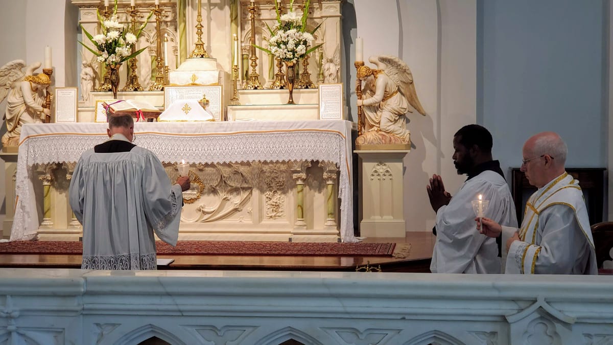 Candlemas Latin Mass - Catholic Stock Photo