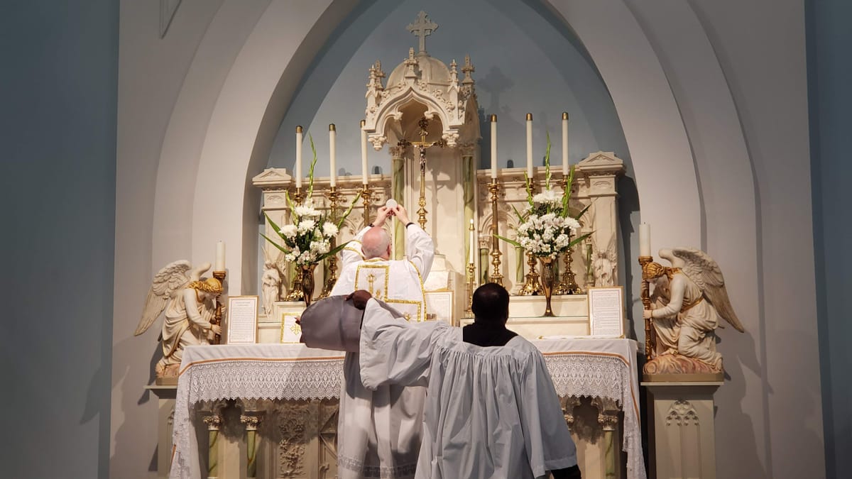 Consecration of the Host - Catholic Stock Photo