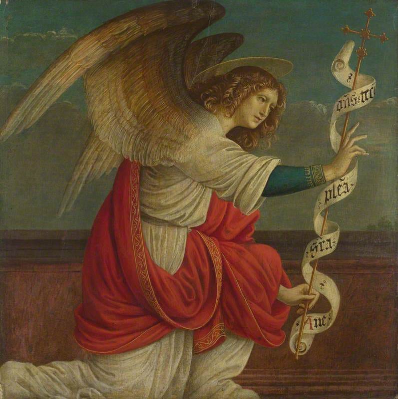 The Angel Gabriel by Gaudenzio Ferrari (16th Century) - Public Domain Catholic Painting