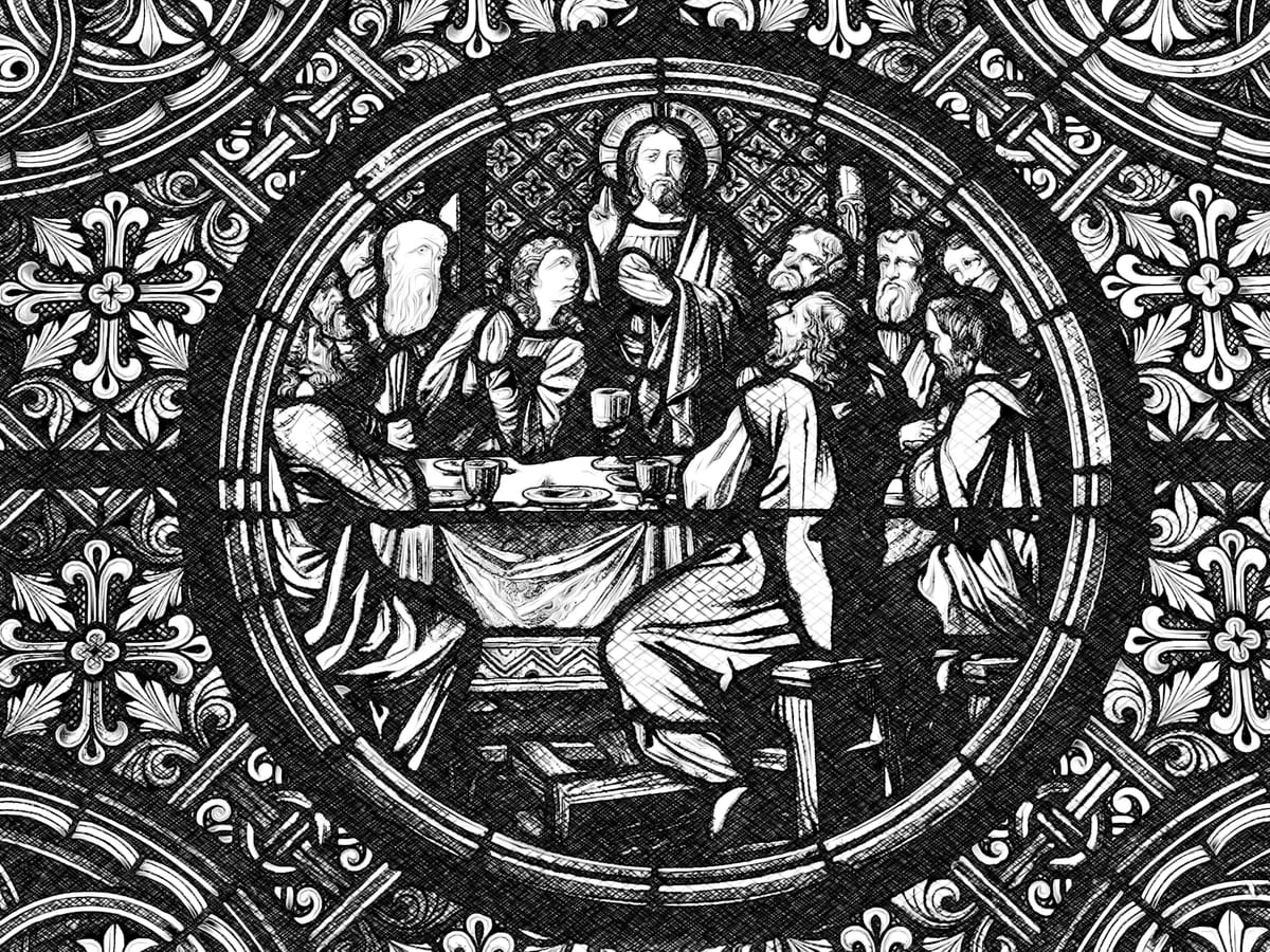 Last Supper - Catholic Coloring Page