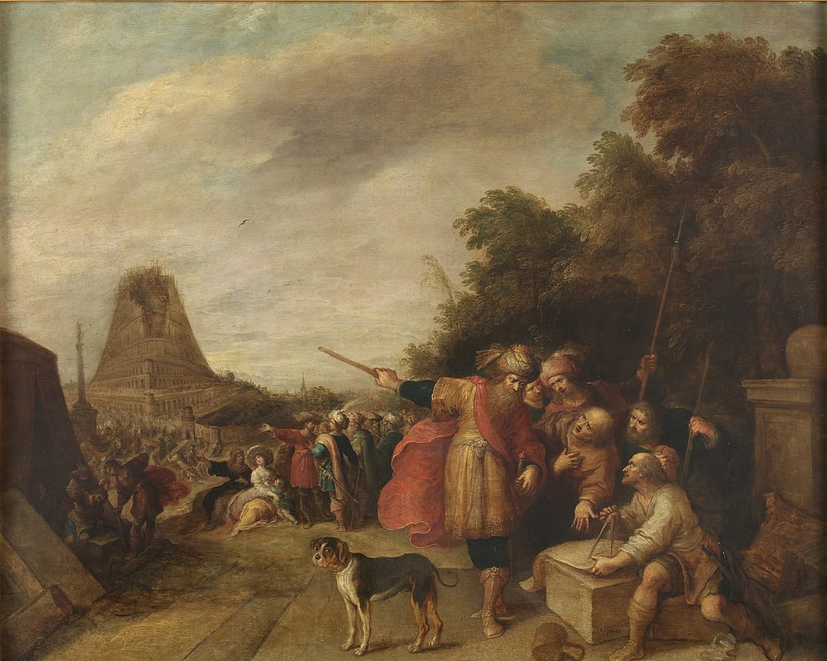Tower of Babel by Frans Francken - Public Domain Bible Painting