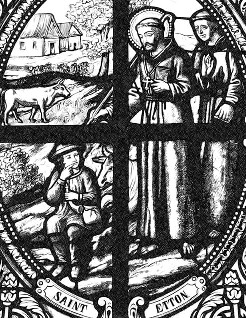 Saint Etton - Catholic Coloring Page