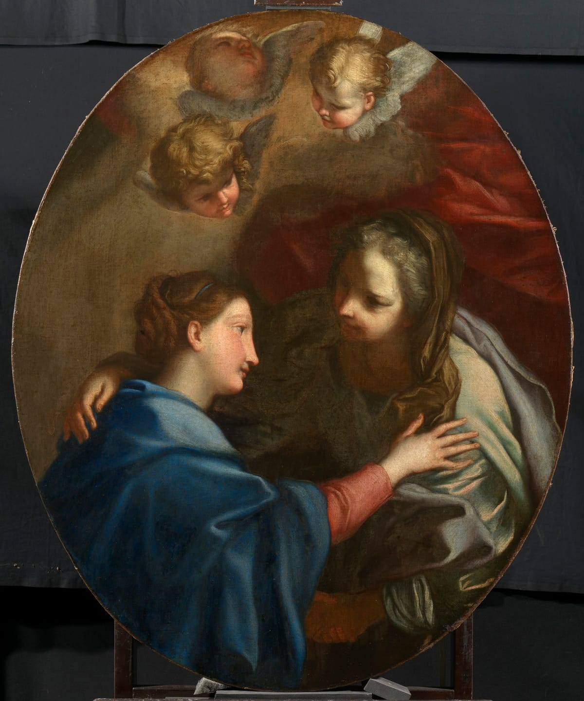 Visitation by Carlo Maratti (17th Century) - Public Domain Catholic Painting