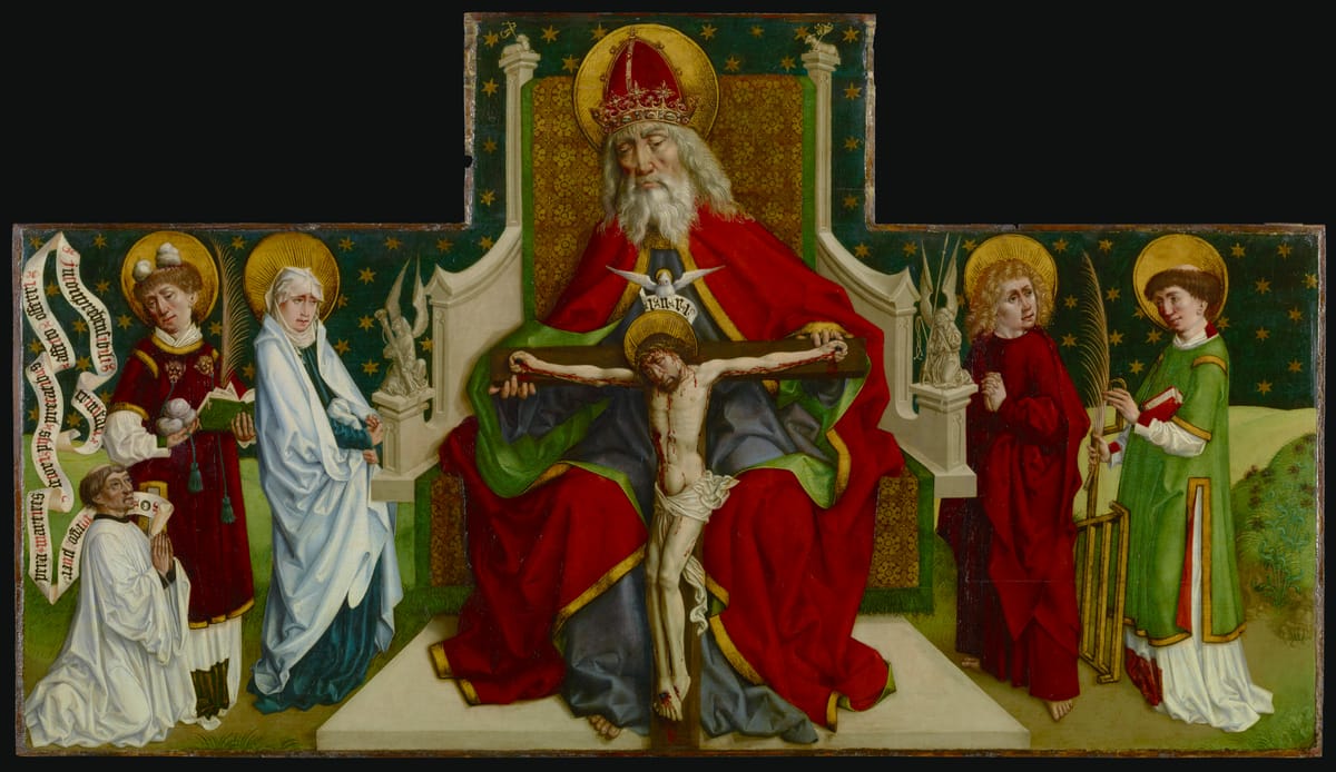 The Trinity with the Virgin (1479) - Public Domain Catholic Painting