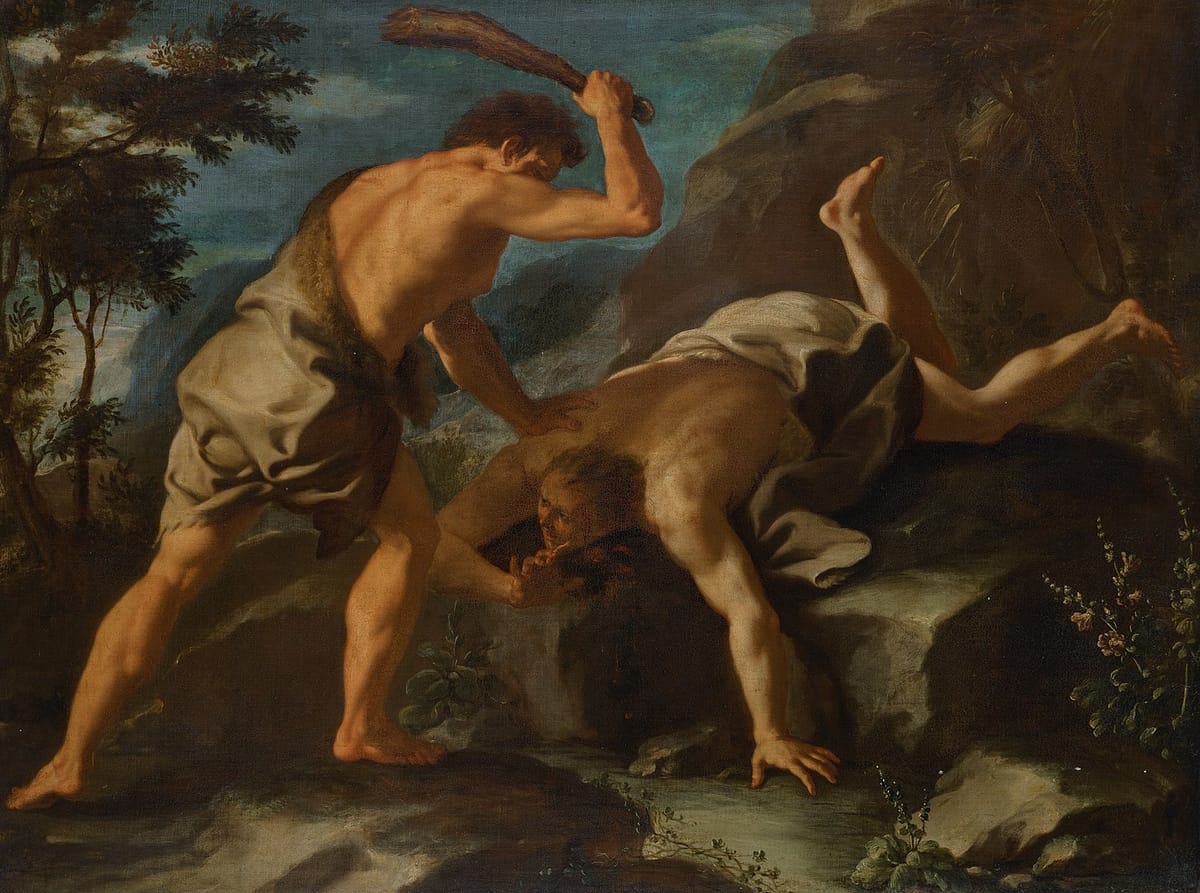 Cain and Abel by Paolo de Matteis (17th Century) - Public Domain Bible Painting