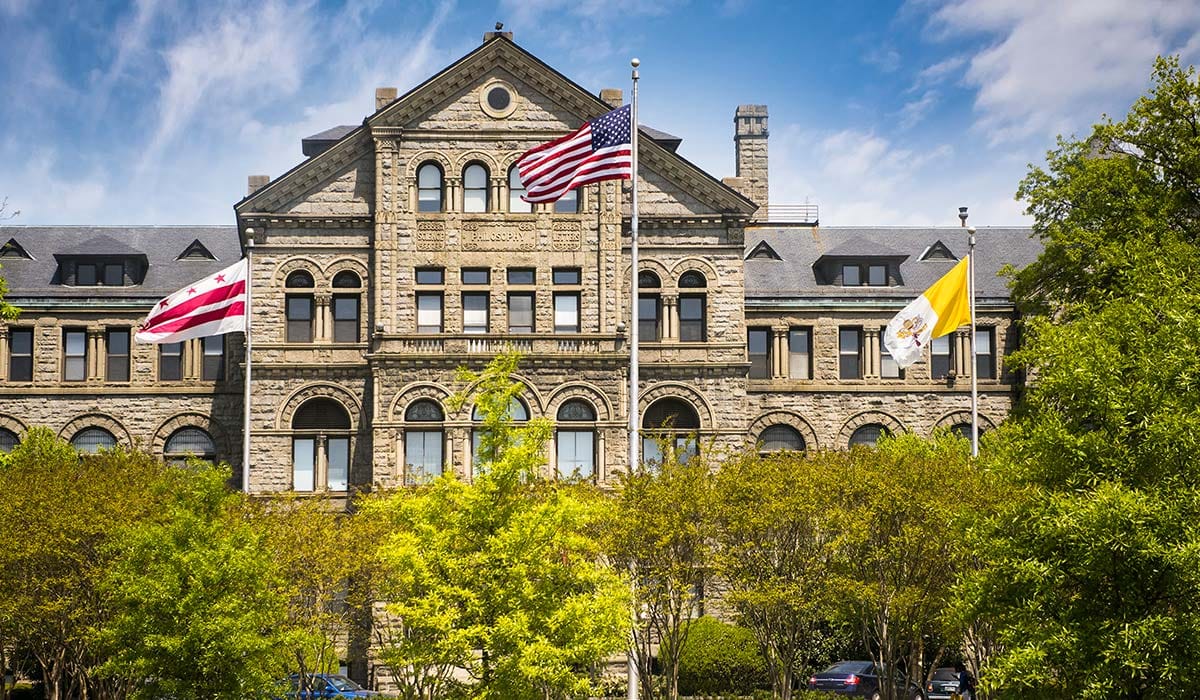 McMahon Hall of The Catholic University of America - Catholic Stock Photo