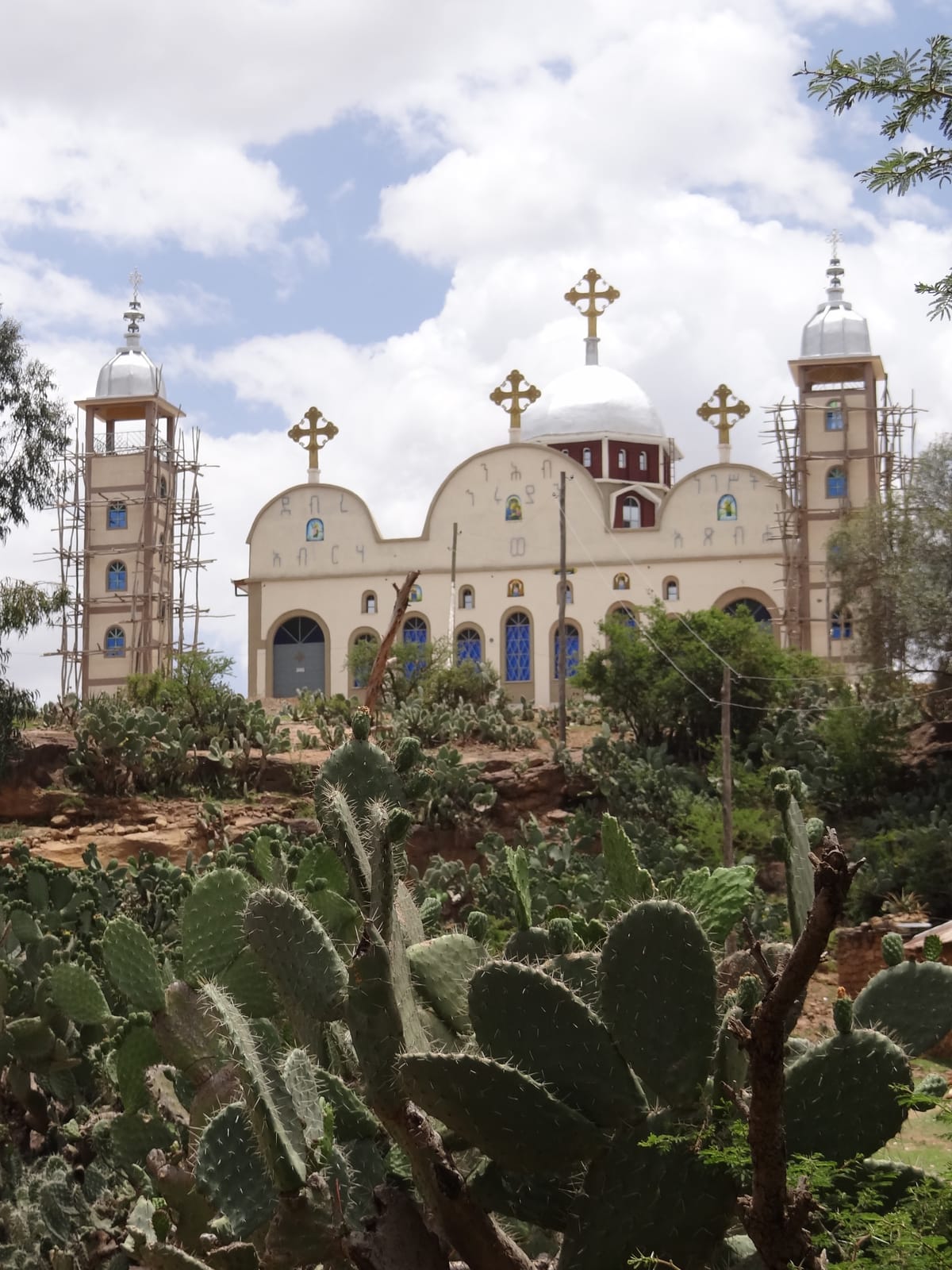 Catholic Church in Adigrat Ethiopia - Catholic Stock Photo