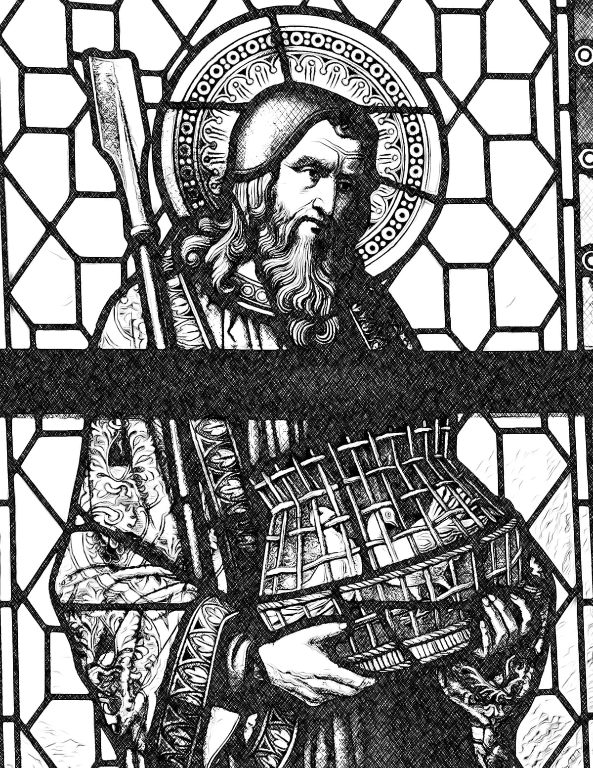 Saint Joachim - Catholic Coloring Page