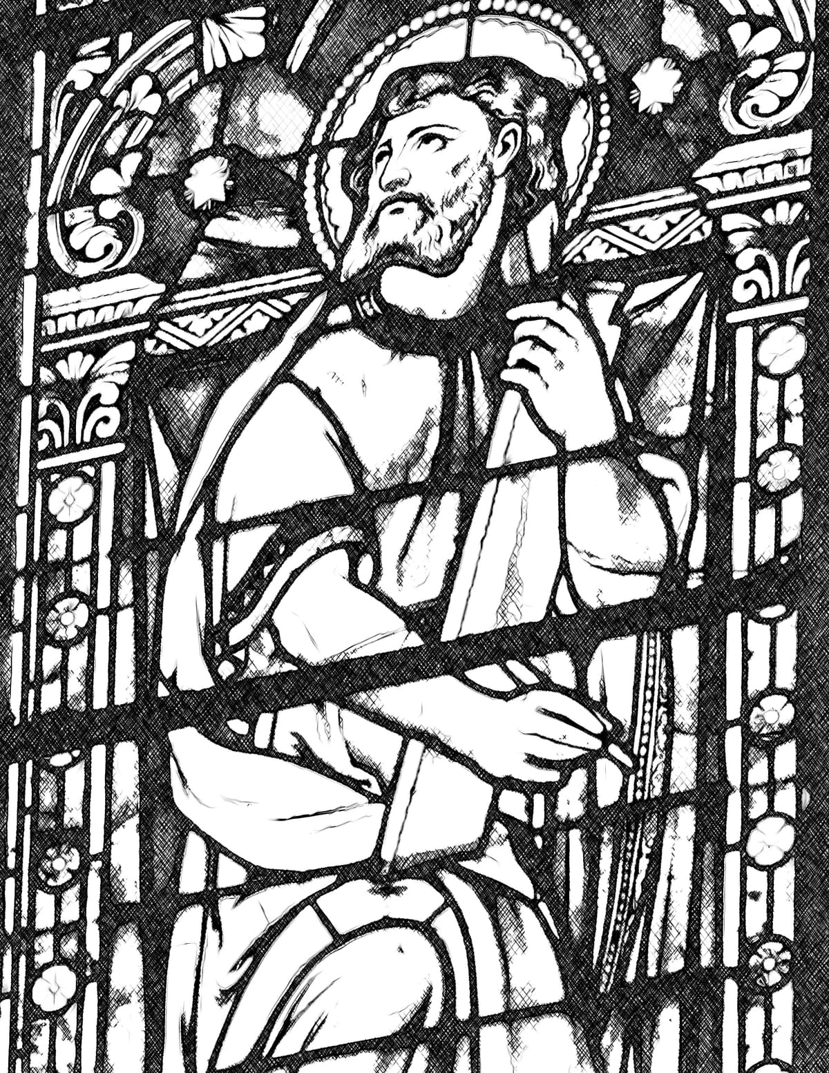 Saint Luke - Catholic Coloring Page