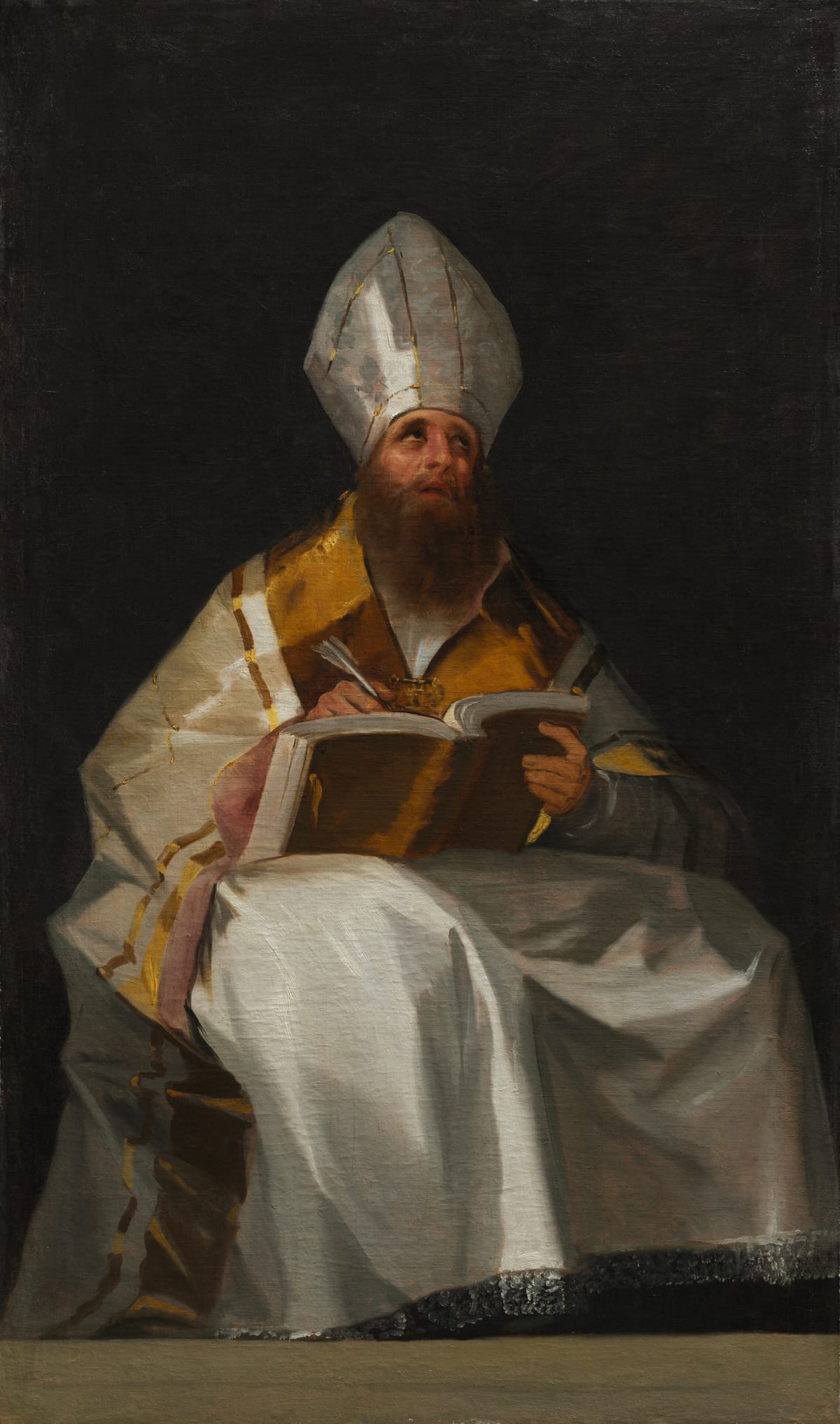 Saint Ambrose by Francisco de Goya (1796-1799) - Public Domain Catholic Painting