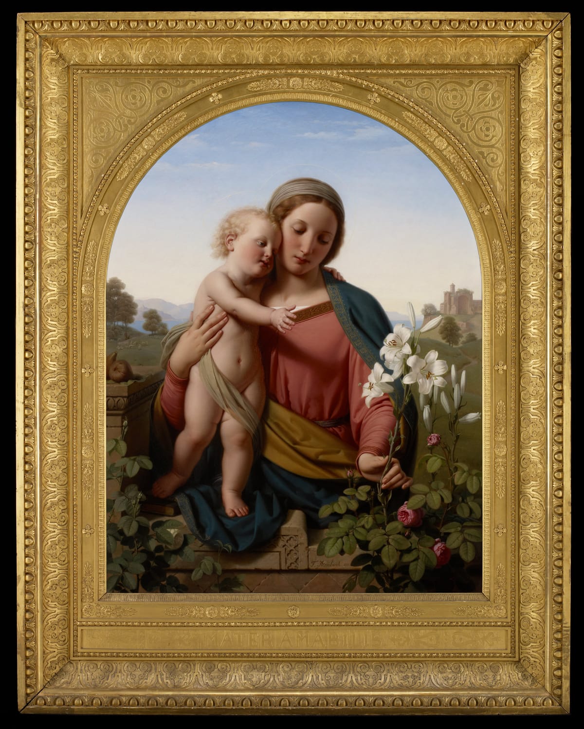 Madonna and Child by Franz Ittenbach (1855) - Public Domain Catholic Painting