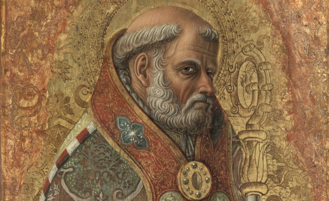 Saint Nicholas of Bari (1472) by Carlo Crivelli - Public Domain Catholic Painting