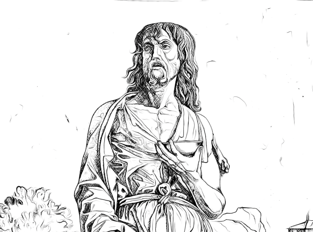 Saint John the Baptist - Catholic Coloring Page