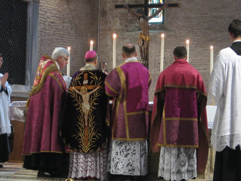 Tridentine High Mass - Catholic Stock Photo