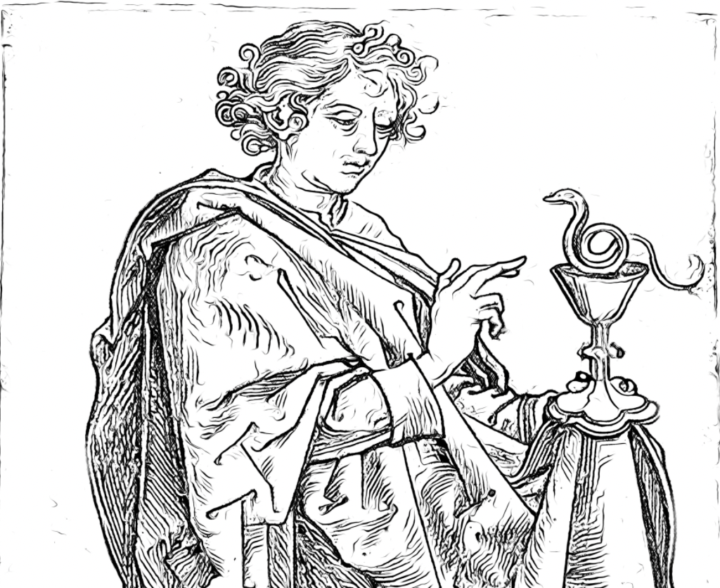 Saint John the Apostle - Catholic Coloring Page