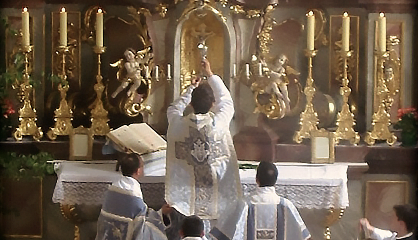 Tridentine Mass Elevation - Catholic Stock Photo
