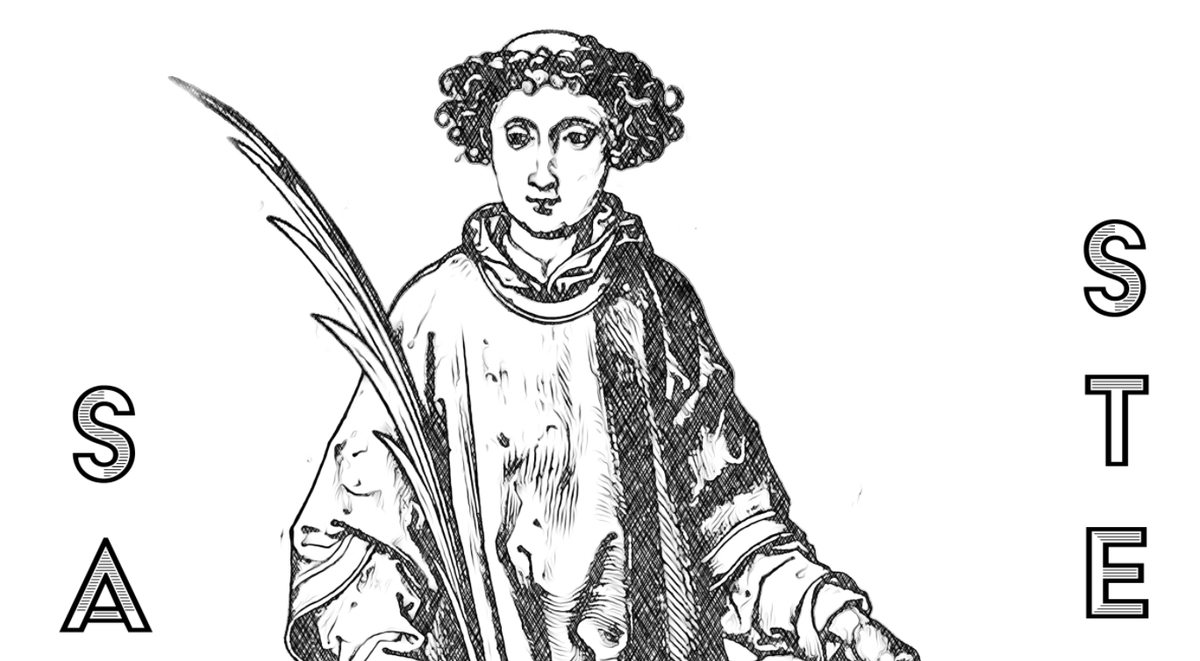 Saint Stephen - Catholic Coloring Page