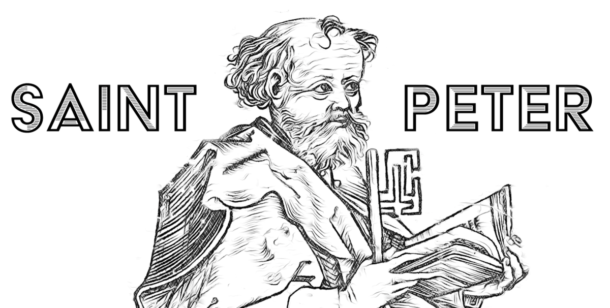 Saint Peter - Catholic Coloring Page