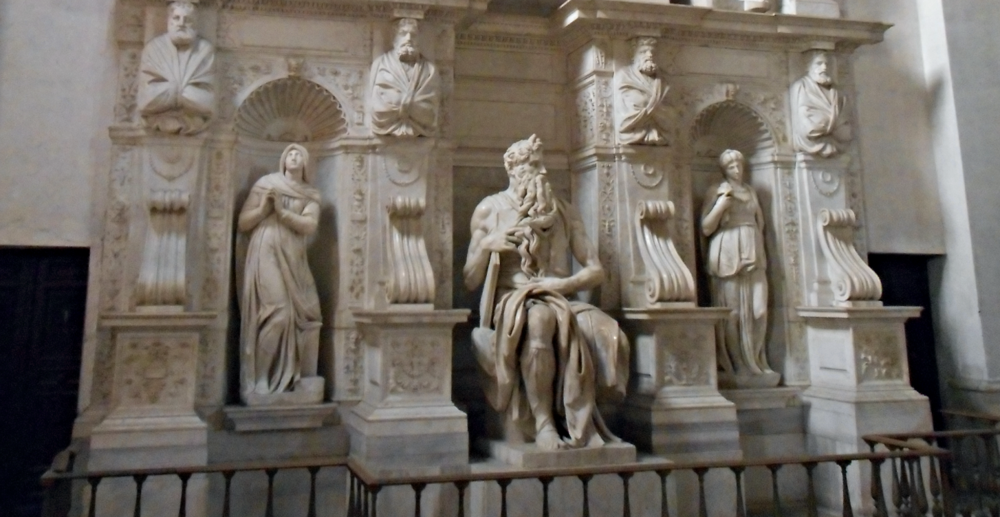 Sepulcher of Pope Julius II (1513-1516) by Michelangelo, Vatican City - Catholic Stock Photo