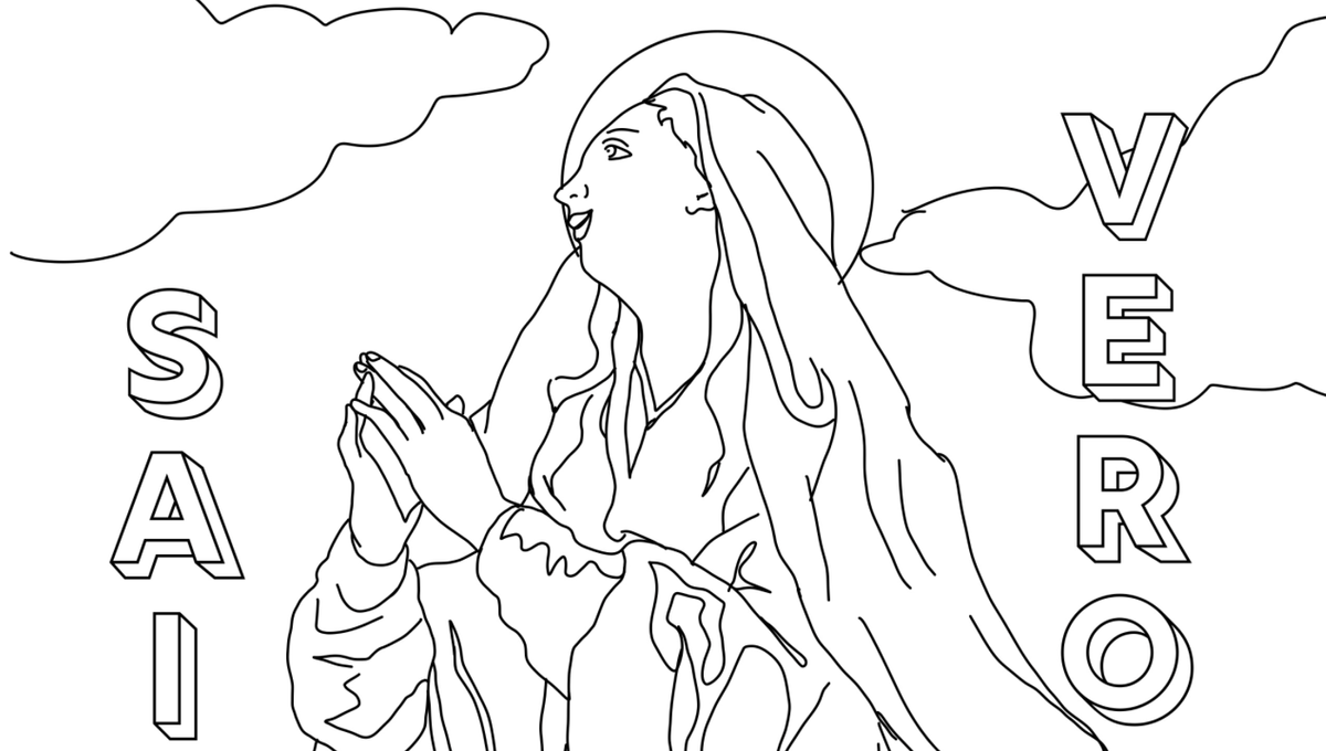 Saint Veronica - Catholic Coloring Page