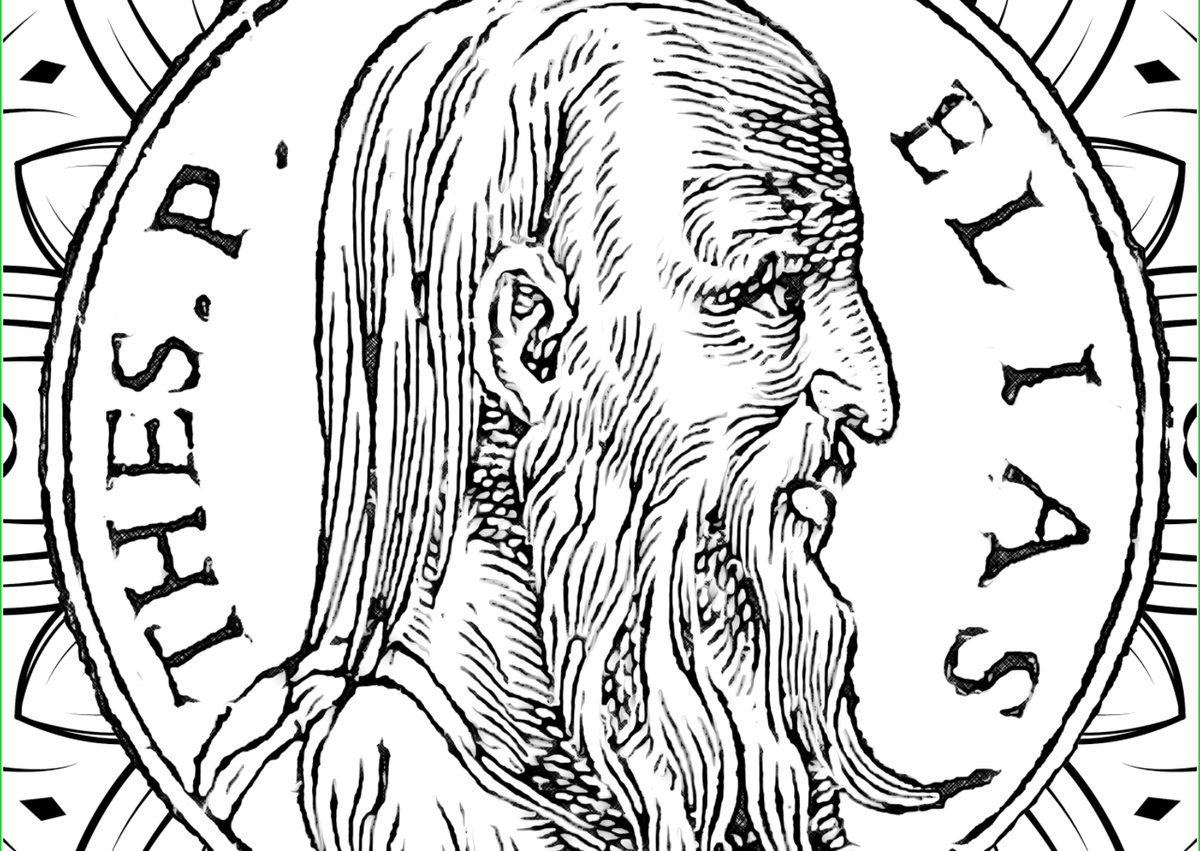 Prophet Elijah - Bible Coloring Page