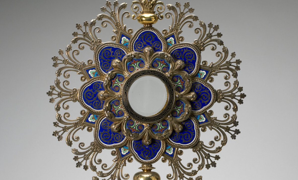 Monstrance (1851) - Catholic Stock Photo