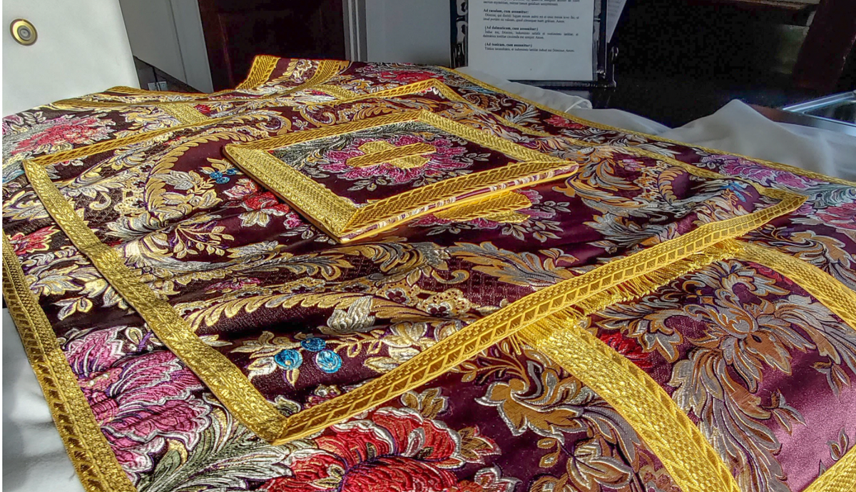Chasuble (Priest Vestment) - Catholic Stock Photo