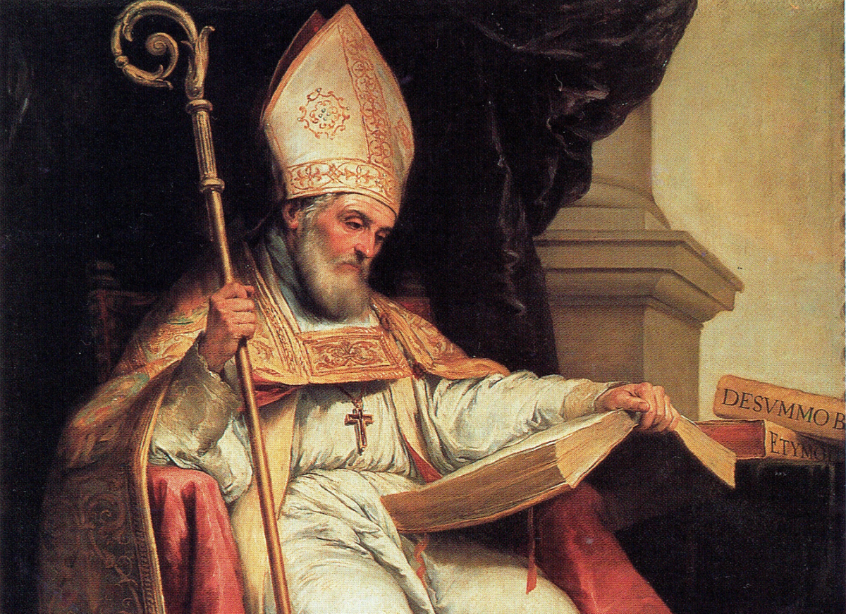 Saint Isidore of Seville (1654) by Bartolomé Esteban Murillo - Public Domain Catholic Painting