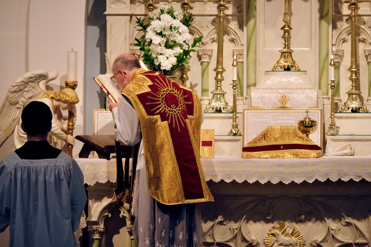 Christ the King Latin Mass - Catholic Stock Photo