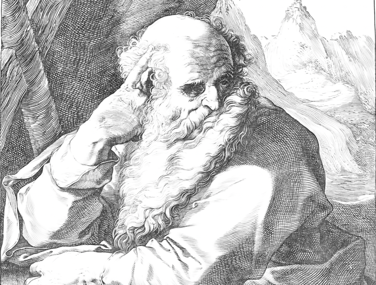 Saint Andrew (1589) by Hendrick Goltzius - Catholic Coloring Page