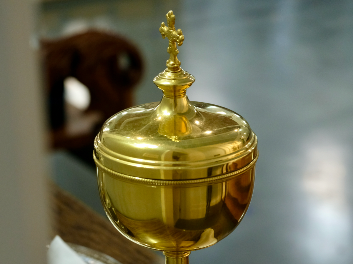 Ciborium - Catholic Stock Photo