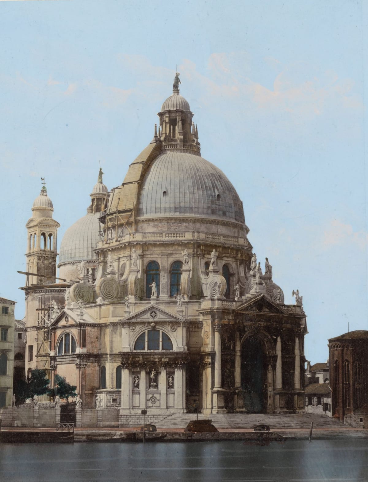 Exterior of Santa Maria della Salute in Venice (1850-1876) - Catholic Stock Photo