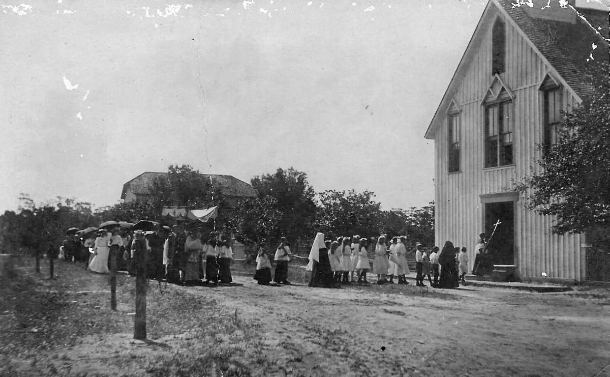 Saint Anthony of Padua Catholic Church (1892, Florida) - Vintage Catholic Stock Photo