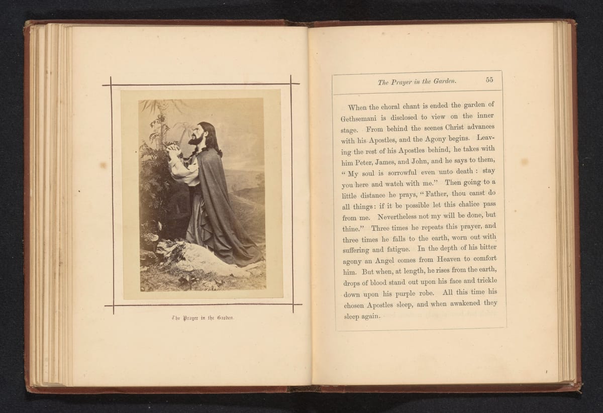 The Prayer in the Garden (1871) by Joseph Albert - Catholic Stock Photo