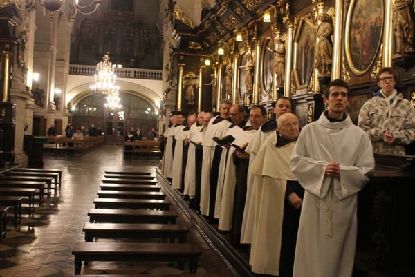 Catholic Monks Stock Photo
